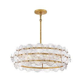 QN-RENE-6P-DSB RENE Distressed Brass/Clear Pressed // подвесной E27 6х60  х  QN-RENE-6P-DSB
