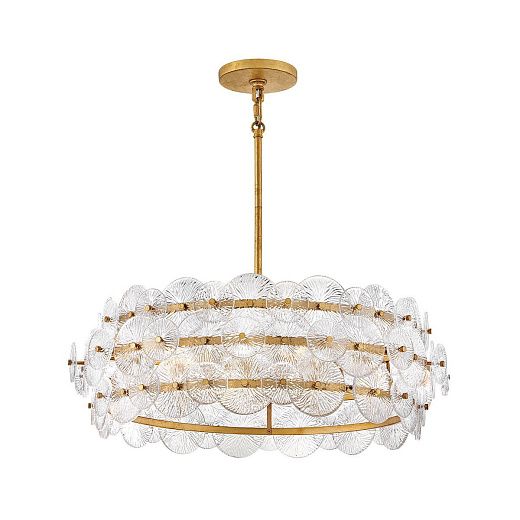 QN-RENE-6P-DSB RENE Distressed Brass/Clear Pressed // подвесной E27 6х60  х  QN-RENE-6P-DSB