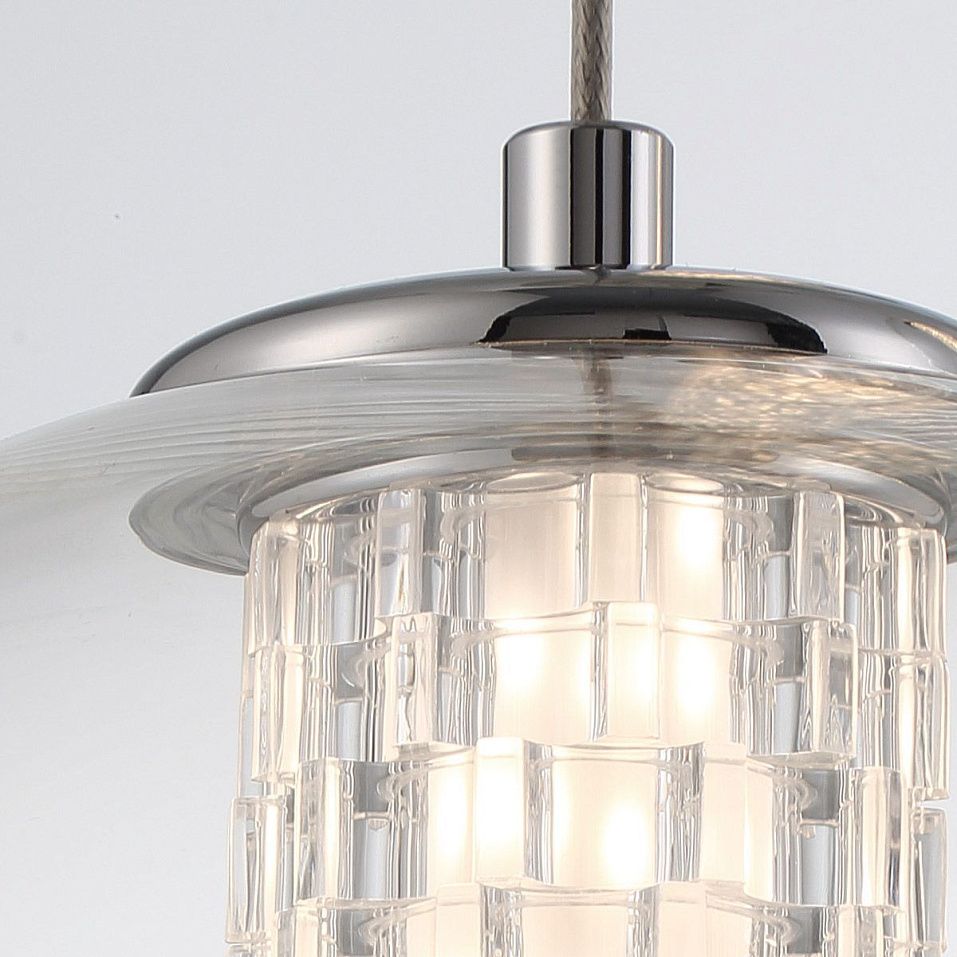 QN-ATOMO-1P-PC ATOMO Polished Chrome /Clear// подвесной LED 1х9  х   