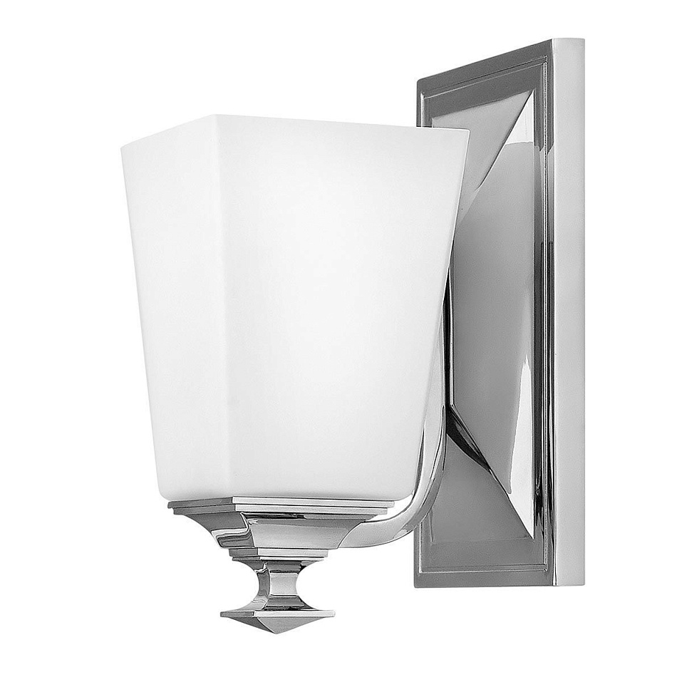 HK-BALDWIN1-BATH BALDWIN Polished Nickel /White// настенный G9 LED 1х3  х   