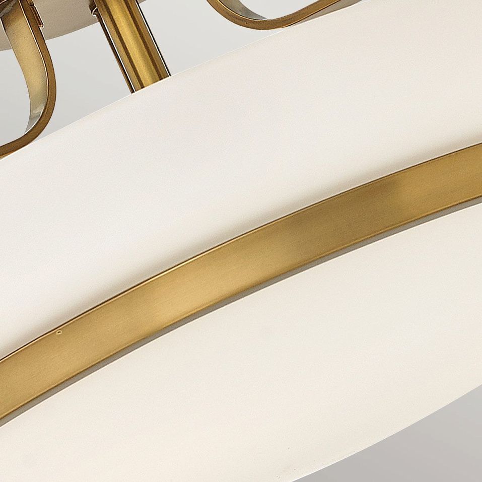 HK-HARPER-SFS-HB HARPER Heritage Brass/Opal Etched// потолочный E27 3х60  х   