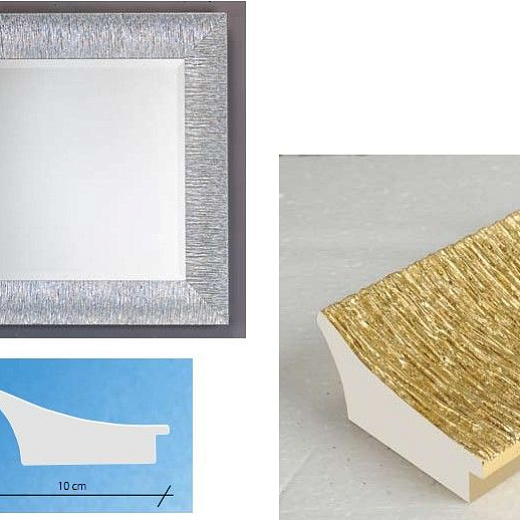 427RMA85 rett.50x50/69x69 Зеркало, silver foil, дерево/стекло, 69х69х5 см  427RMA85 rett.50x50/69x69
