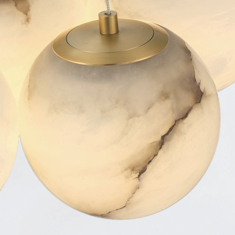 QN-KEPLER-7P-BG KEPLER Brushed Gold/White// подвесной LED 7х7  х   