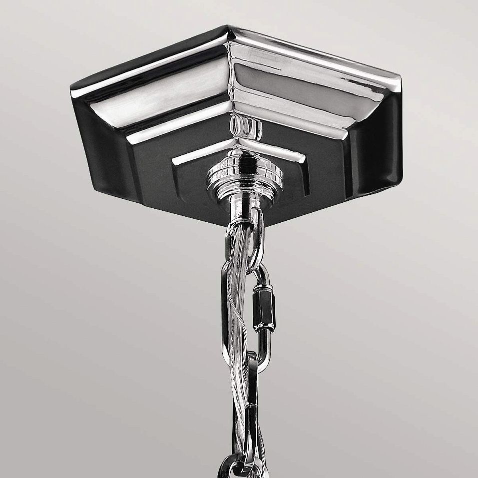 FE-CORINNE-3P-M CORINNE Polished Nickel, Crystals /// подвесной E14 3х60  х   