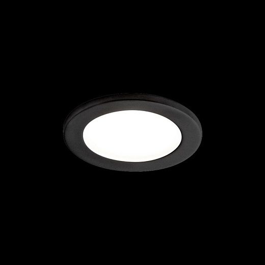 114110B0 (114300B0 + 90059101) LUNA ROUND black matt///white встраиваемый GU5.3 1х35  х  114110B0 (114300B0 + 90059101)
