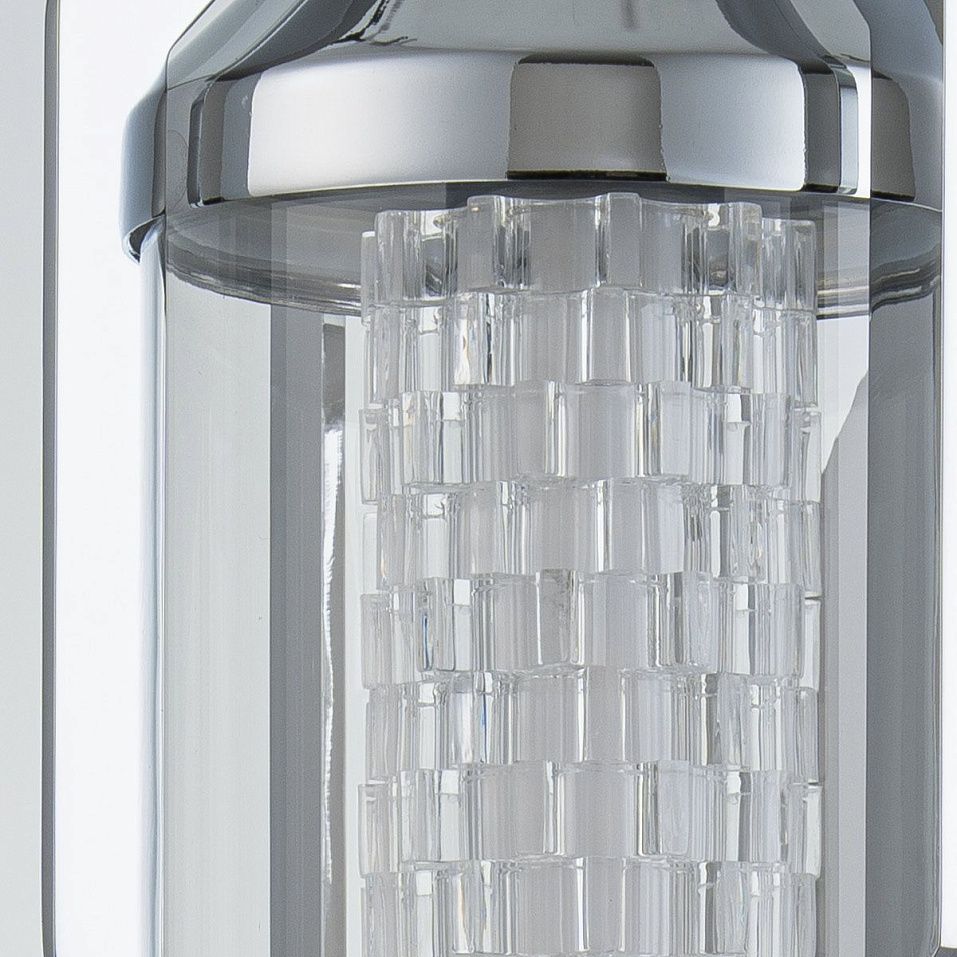 QN-ESPADA-1W-PC ESTRADA Polished Chrome/Clear//прозрачный настенный LED 1х18  х   
