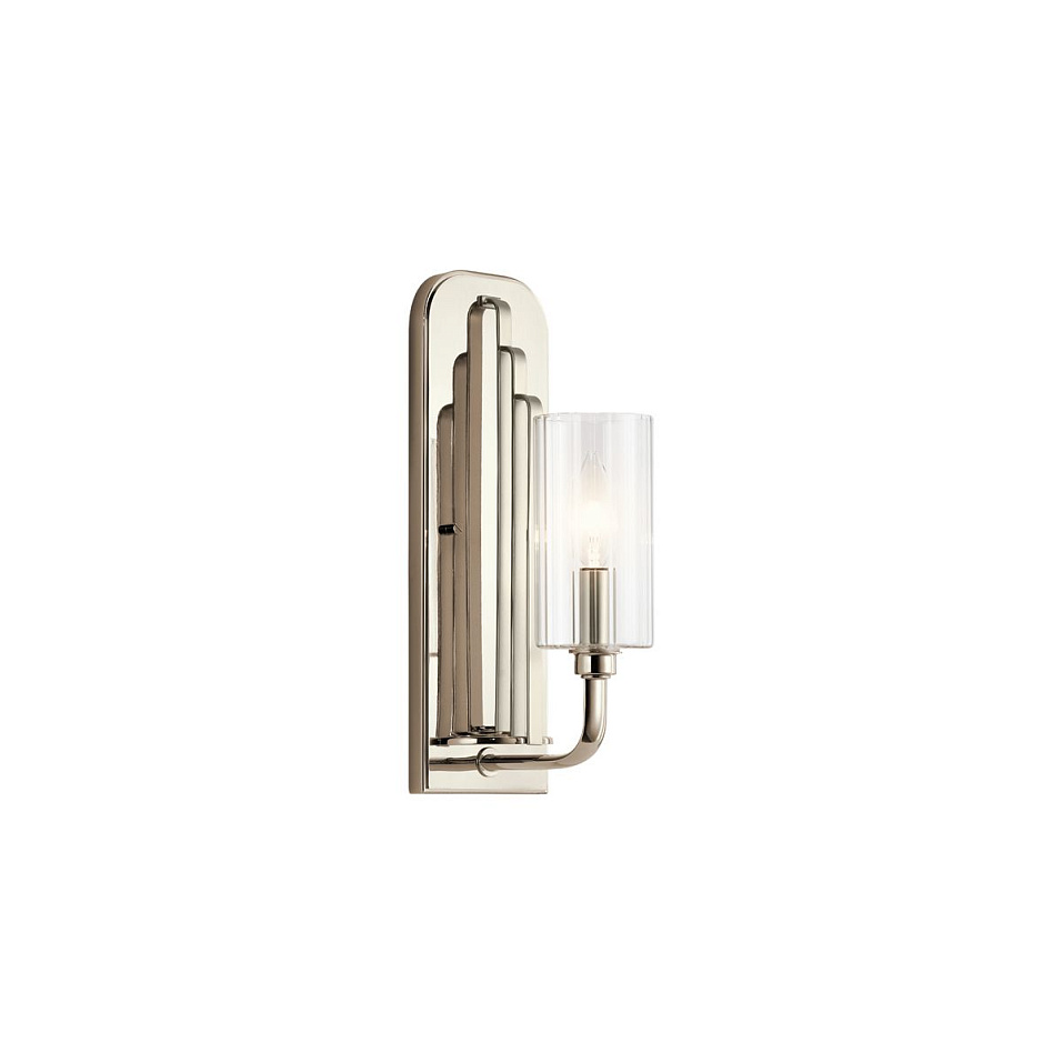 QN-KIMROSE1-PN KIMROSE Polished Nickel /Clear// настенный E14 1х40  х   