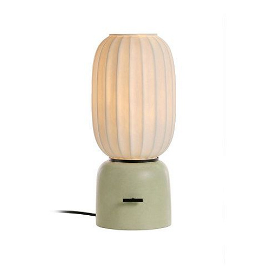3361012 MEI Mint green base + Black ring/white// настольный E27 1х60  х  3361012