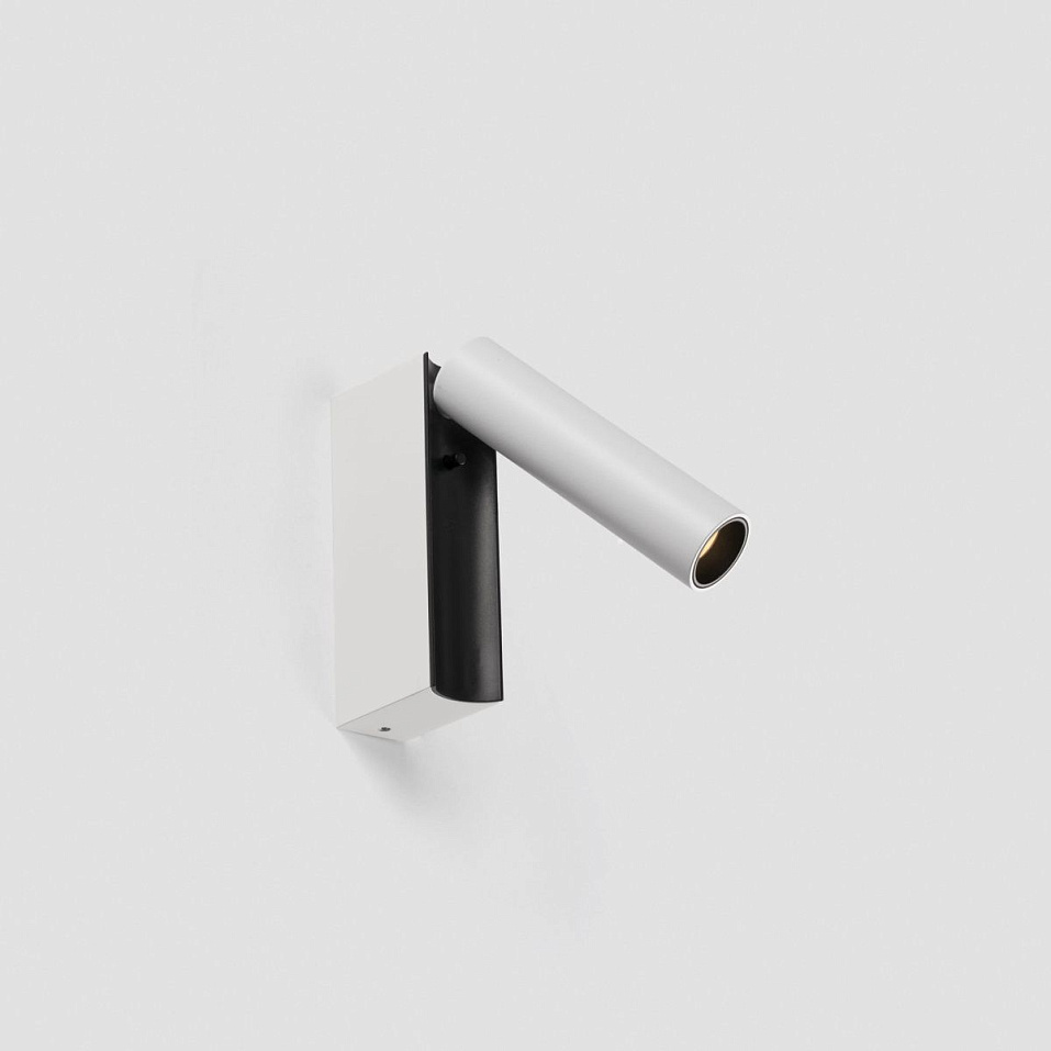 62750 CRONOS Matt White+Textured Black/Matt White//прозрачный настенный LED 1х4.5  х   