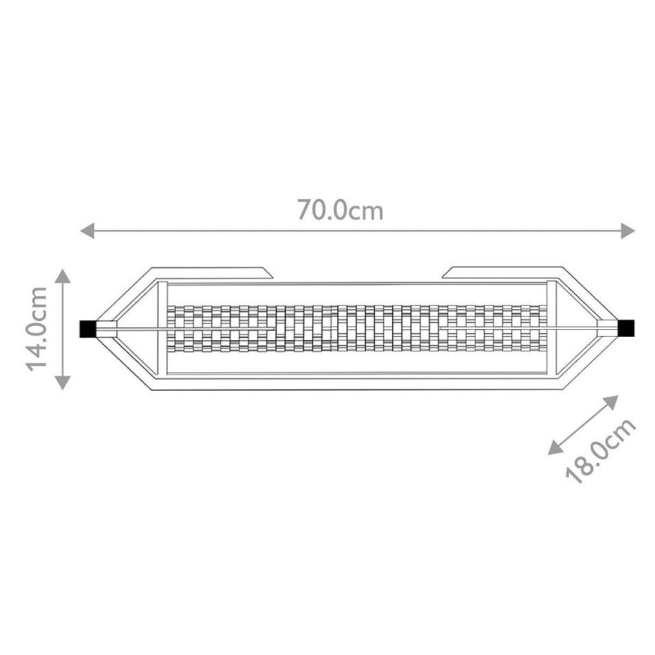 QN-ESPADA-2W-BG ESPADA Gold/Clear// настенный LED 1х23  х   