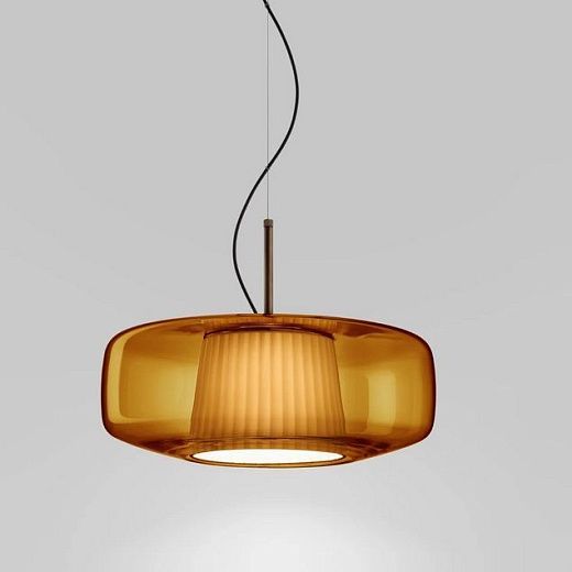 PLISSE' SPG AD/PS BR2 3000 DIM2 PLISSE MATT BRONZE/AMBER// подвесной LED 1х12  х  PLISSE' SPG AD/PS BR2 3000 DIM2