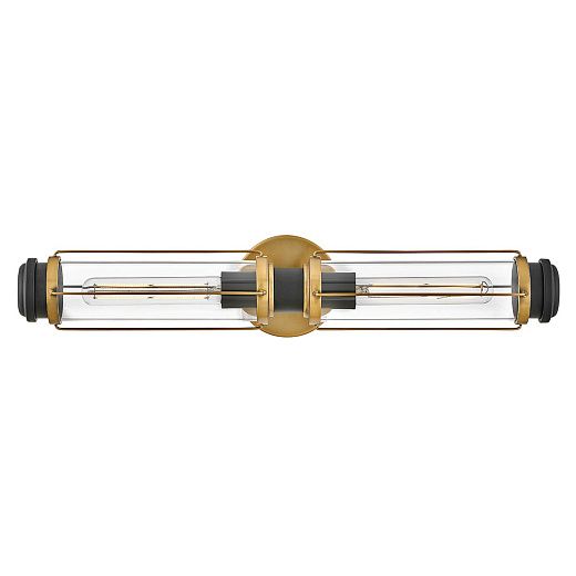 HK-MASTHEAD2-HBBK MASTHEAD Heritage Brass & Black /Clear// настенный E27 2х40  х  HK-MASTHEAD2-HBBK