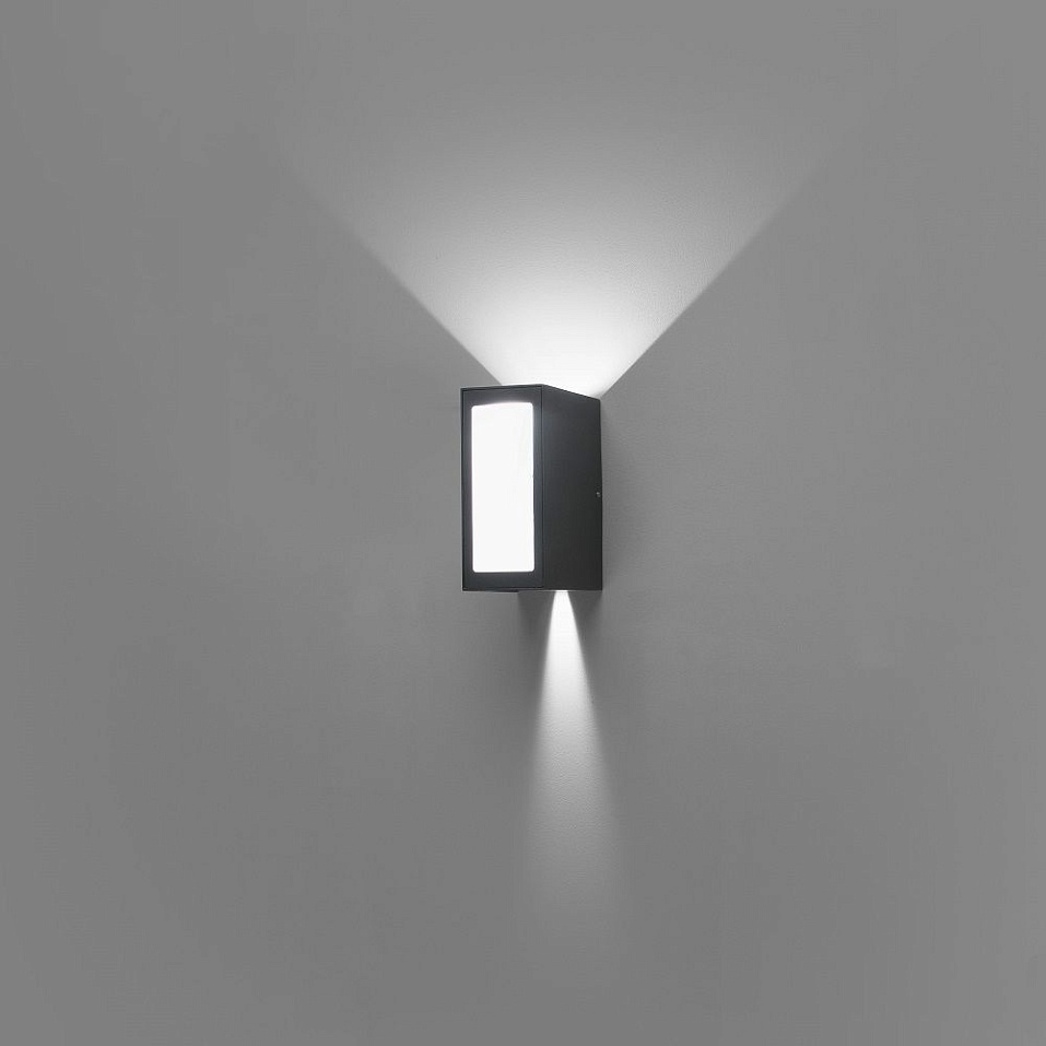 70264 LOG dark grey/opal white// настенный LED 1х9  х   