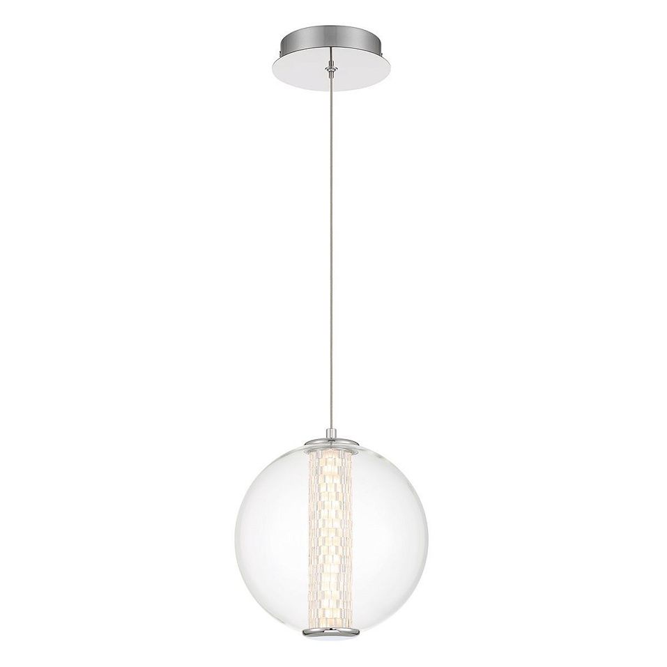 QN-ATOMO-1P-PC ATOMO Polished Chrome /Clear// подвесной LED 1х9  х   