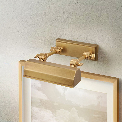 CHAWTON-PLS-AB CHAWTON Aged Brass/Aged Brass// подсветка для картин E14 1х40  х  CHAWTON-PLS-AB