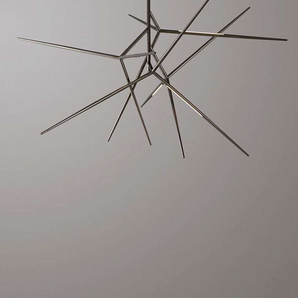 019C1M11.CE/UL Spear Chandelier Light Burnished Brass ///матовый подвесной LED х26  х   