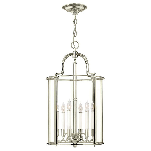 HK-GENTRY-P-L-PN GENTRY Polished Nickel /Clear// подвесной E14 6х60  х  HK-GENTRY-P-L-PN