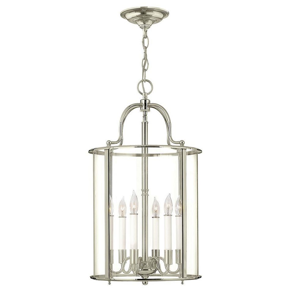 HK-GENTRY-P-L-PN GENTRY Polished Nickel /Clear// подвесной E14 6х60  х   