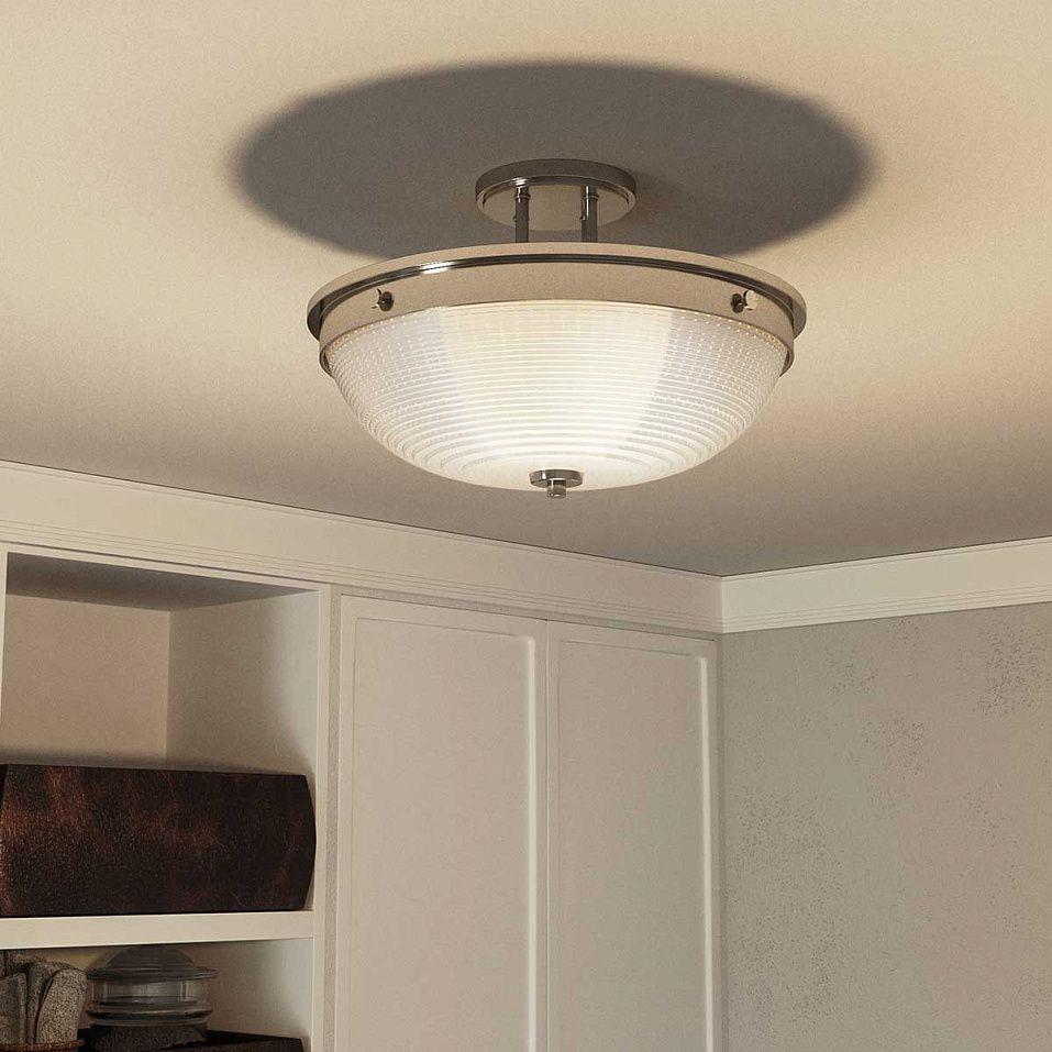 QZ-MANTLE-SF-IS MANTLE Imperial Silver/Clear// потолочный E27 2х60  х   