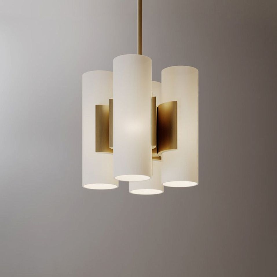 022S1M11W.CE Unique Suspension Light Burnished Brass /White // подвесной E14 LED 4х6  х   