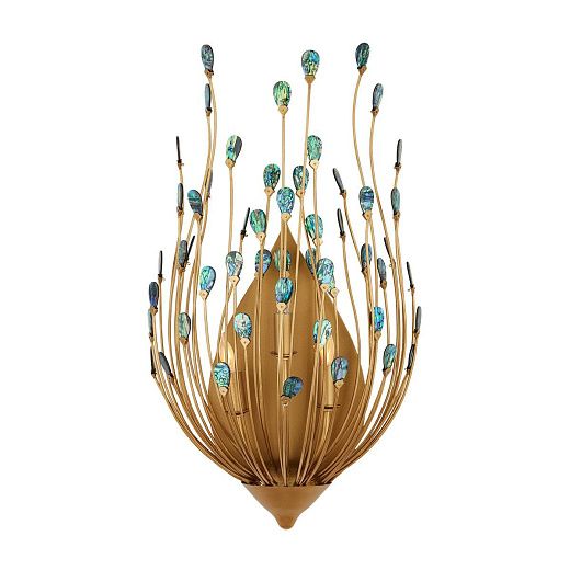 QNC-DELPHOS-3WB-GD DELPHOS Contemporary Gold / Natural /// настенный E14 3х60  х  QNC-DELPHOS-3WB-GD