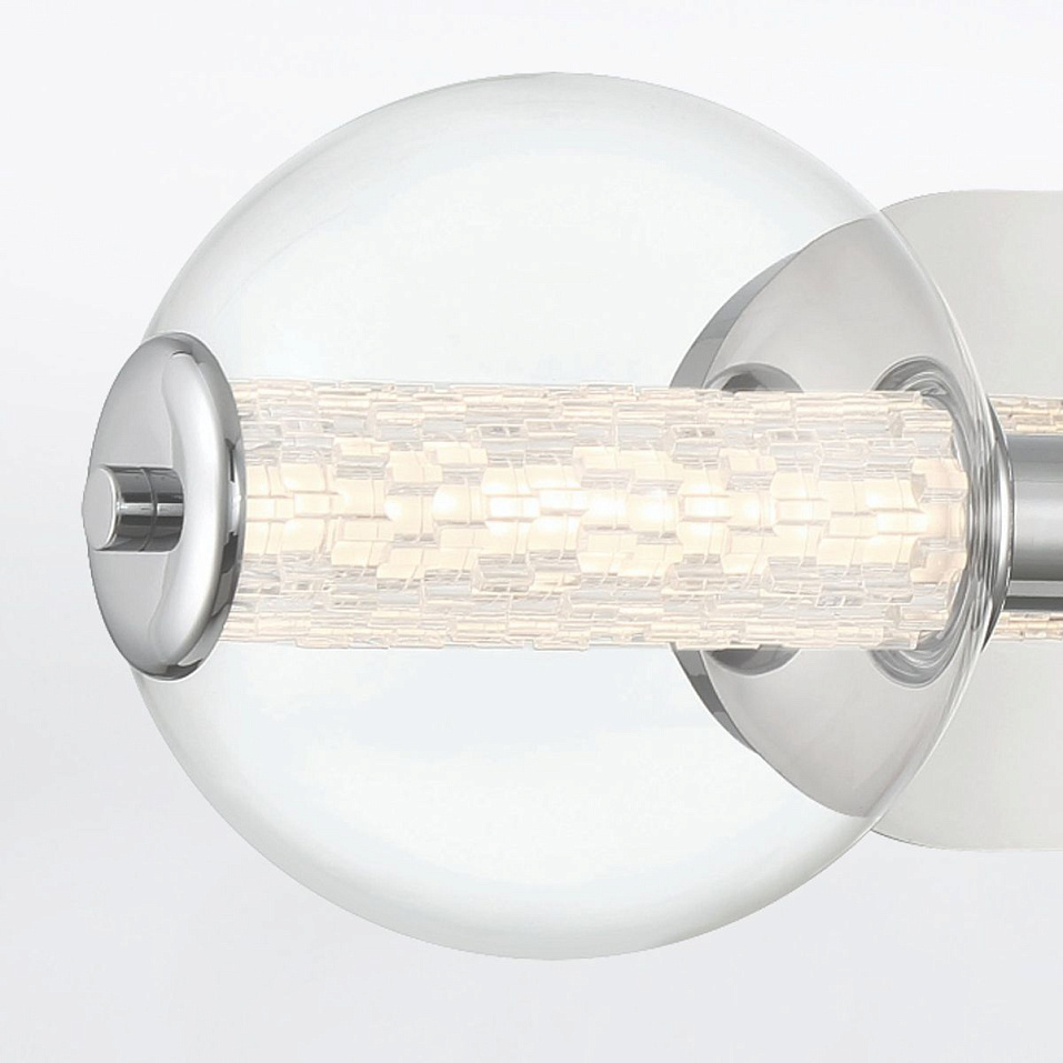 QN-ATOMO-3W-PC ATOMO Polished Chrome/Clear// настенный LED 1х13  х   