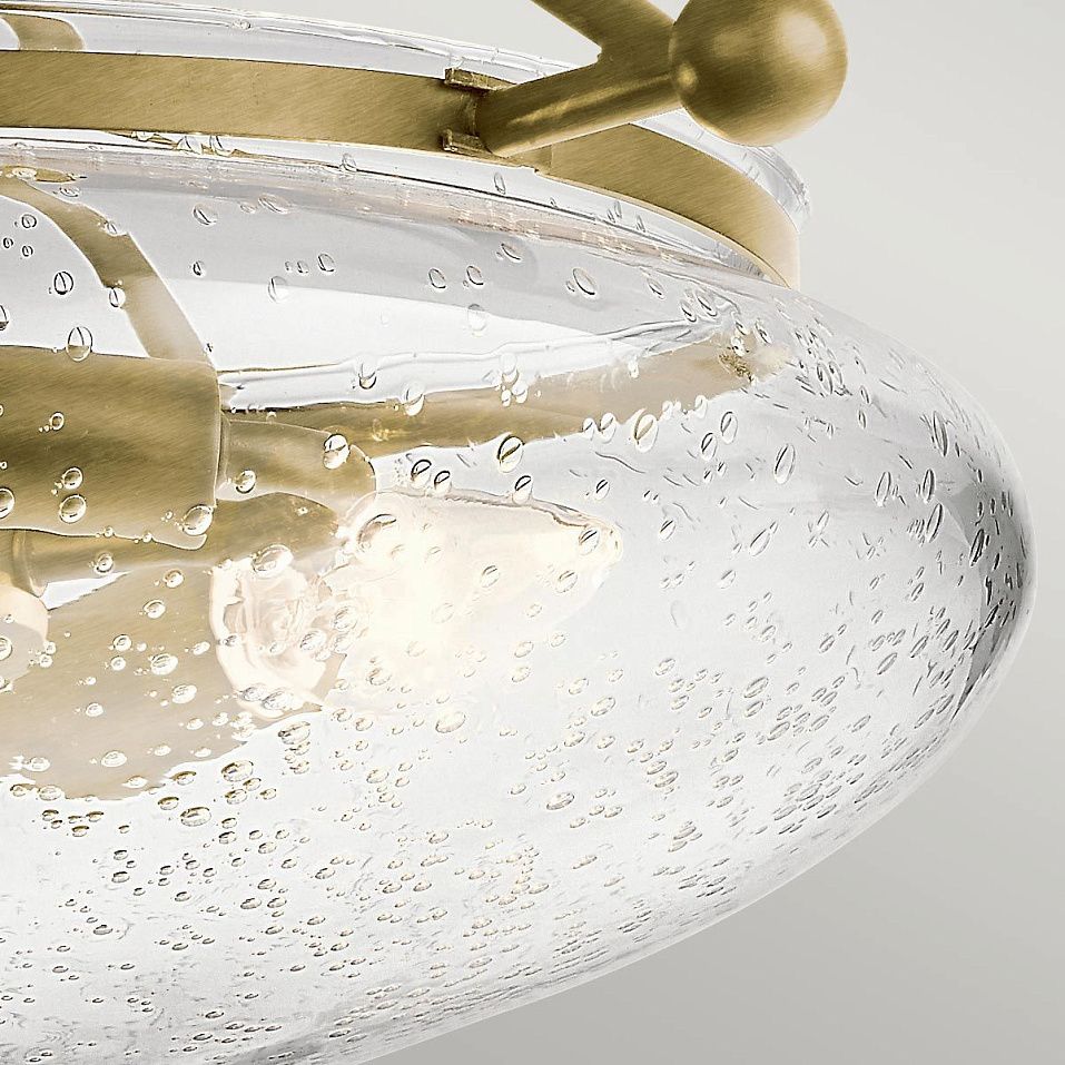 QN-BELLE-SF-BNB BELLE Brushed Natural Brass/Clear// потолочный E14 3х40  х   