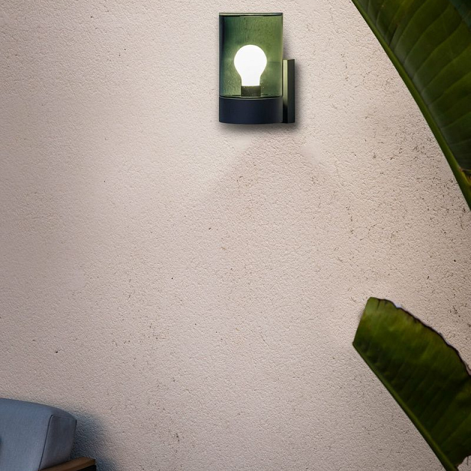 71744 KILA Dark Grey/Smoked// настенный E27 LED 1х15  х   
