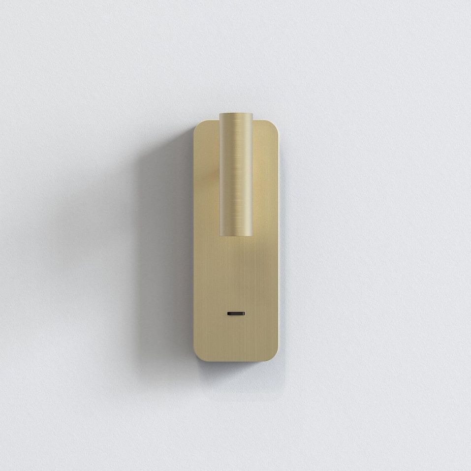 1058247 Enna Surface USB A+C matt gold/matt gold//прозрачный настенный LED 1х3.6  х   