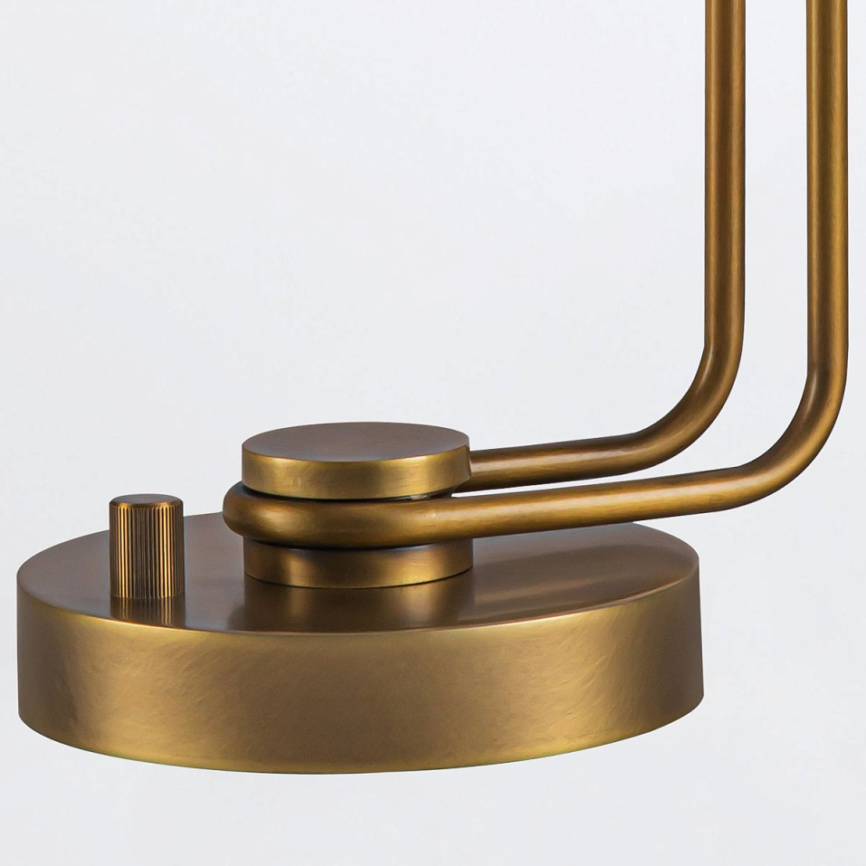 QN-WYNWOOD-TL-VBS  WYNWOOD Vintage Brass/Glossy Opal// настольный E27 1х60  х   