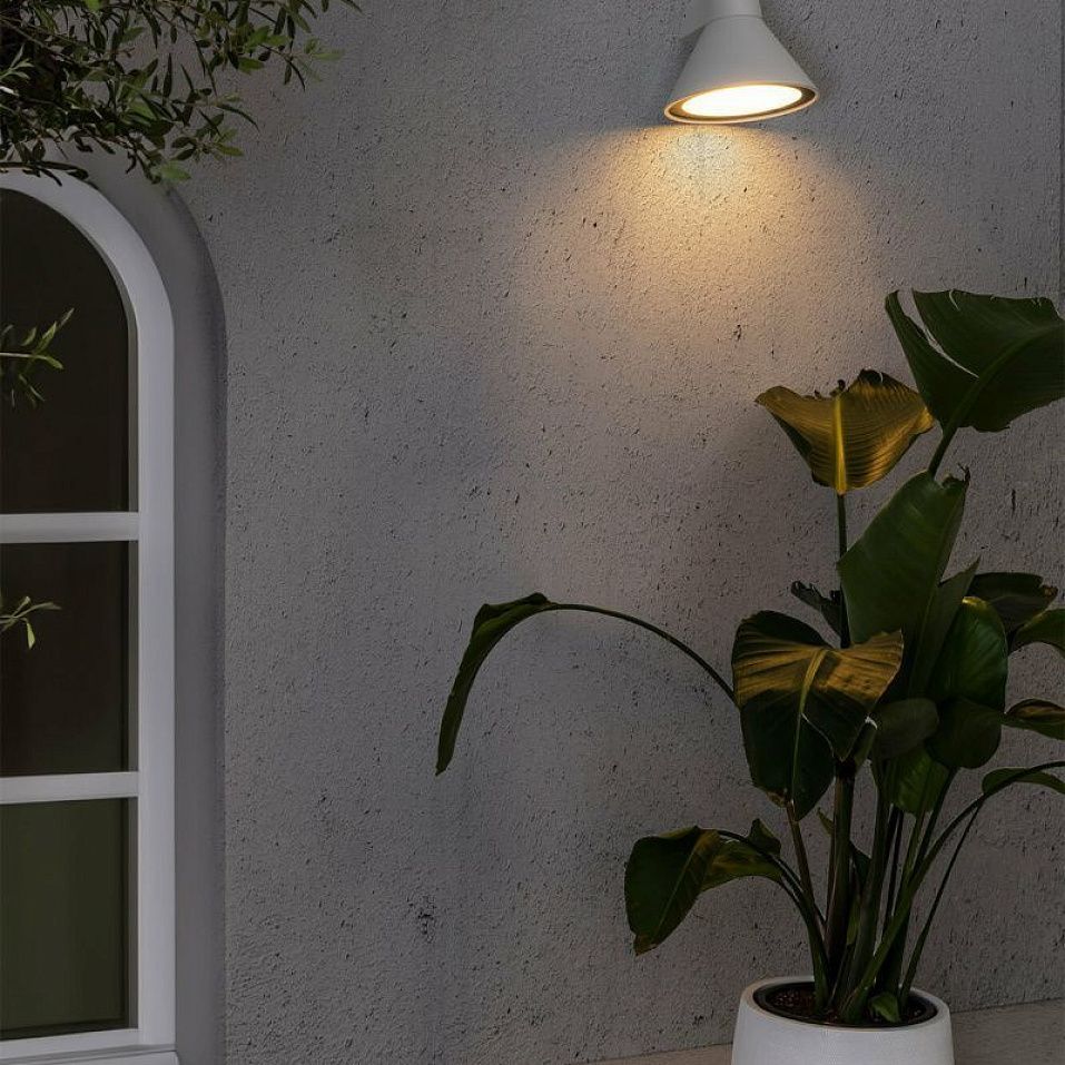 70290 PALS Matt White///opal настенный E27 LED 1х15  х   