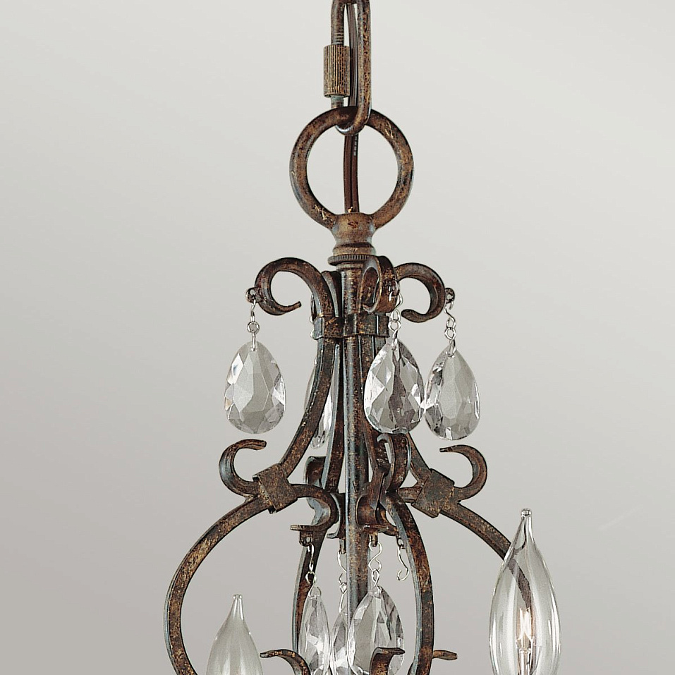 FE-CHATEAU4 CHATEAU Mocha Bronze/// подвесной E14 4х60  х   