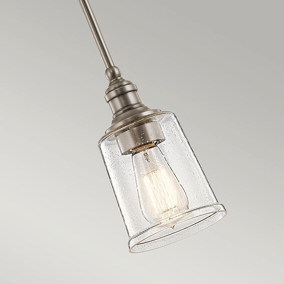 KL-WAVERLY-MP-CLP WAVERLY Classic Pewter/Clear Seeded // подвесной E27 1х60  х   