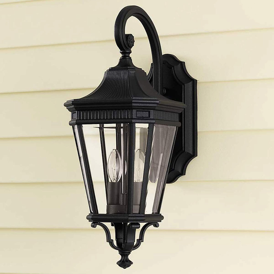 FE-COTSLN2-M-BK Cotswold Lane Black/Clear// настенный E14 2х60  х   