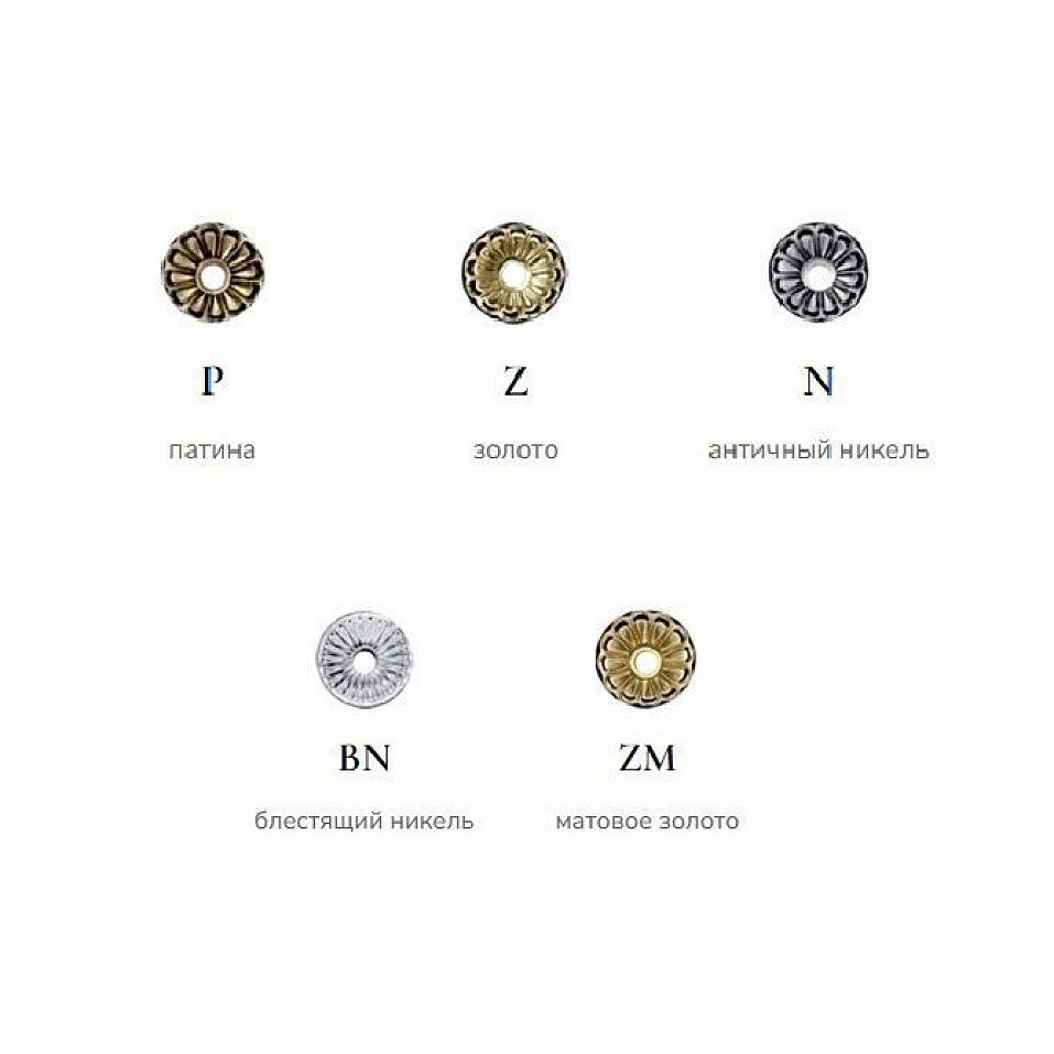 IZA-K-1(P/5)T IZANO brass patina/green grey granit/clear// настенный E14 1х40  х   