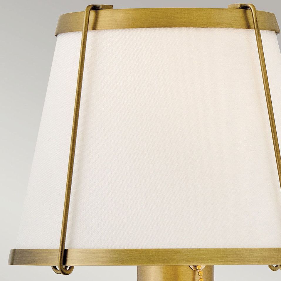 HK-CLARKE1-DBR-OW CLARKE Darkened Brass/Ivory// настенный E27 1х40  х   