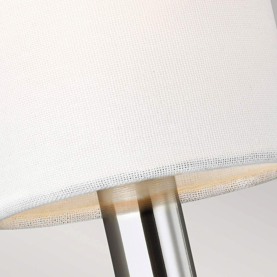 FE-BRIANNA2-PN BRIANNA Polished Nickel/White Linen// настенный E14 2х40  х   