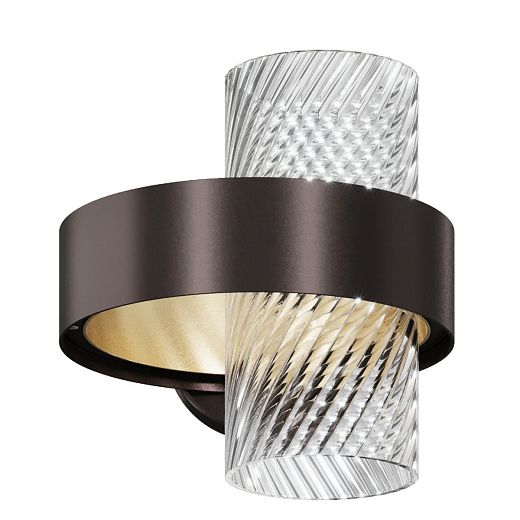 ARMONIA AP25 NO CR/RI  ARMONIA black/brass/clear// настенный G9 1х60  х  ARMONIA AP25 NO CR/RI 