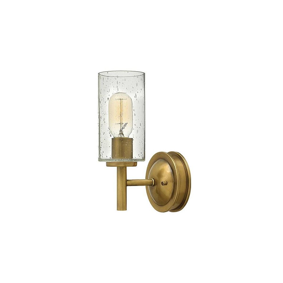 HK-COLLIER1 COLLIER Heritage Brass/Clear Seeded // настенный E27 1х100  х   
