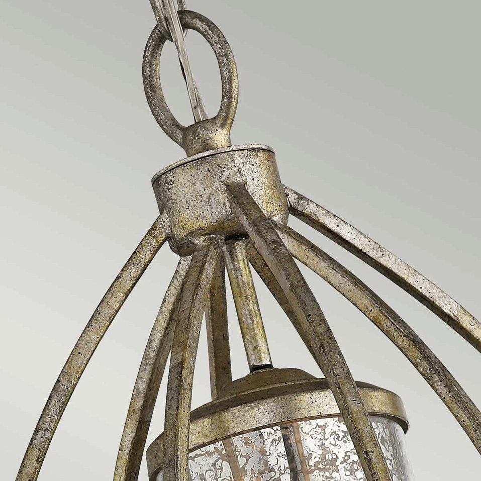 KL-ROSALIE-P ROSALIE Sterling Gold /Mercury Glass// подвесной E27 1х60  х   