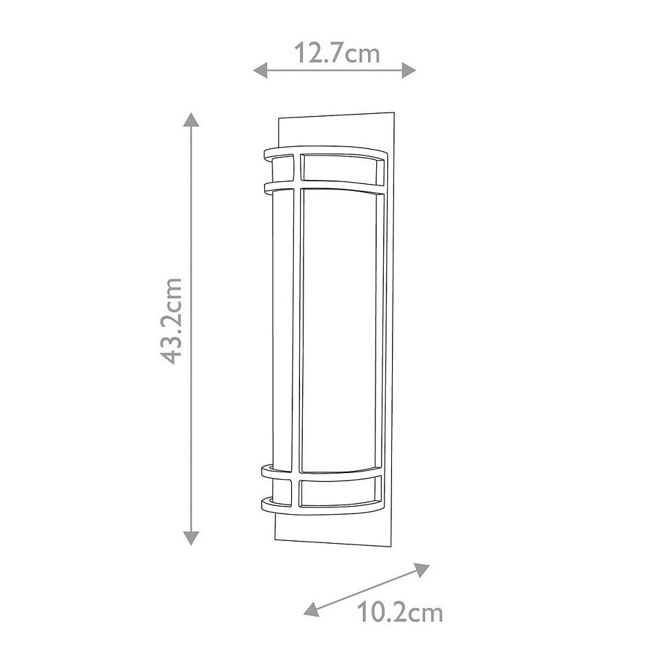 FE-FUSION2 FUSION Grecian Bronze/Amber Ribbed glass// настенный E27 2х60  х   