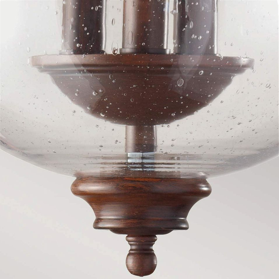 FE-PICKERING-LANE-SF  PICKERING-LANE Heritage Bronze /Clear Seedy// подвесной E14 3х40  х   