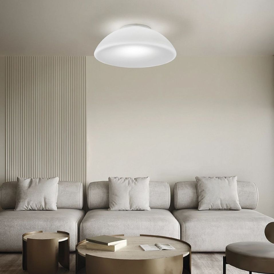 INFINITA PL70 BC/ST BC INFINITA WHITE/WHITE// потолочный E27 5х77  х   