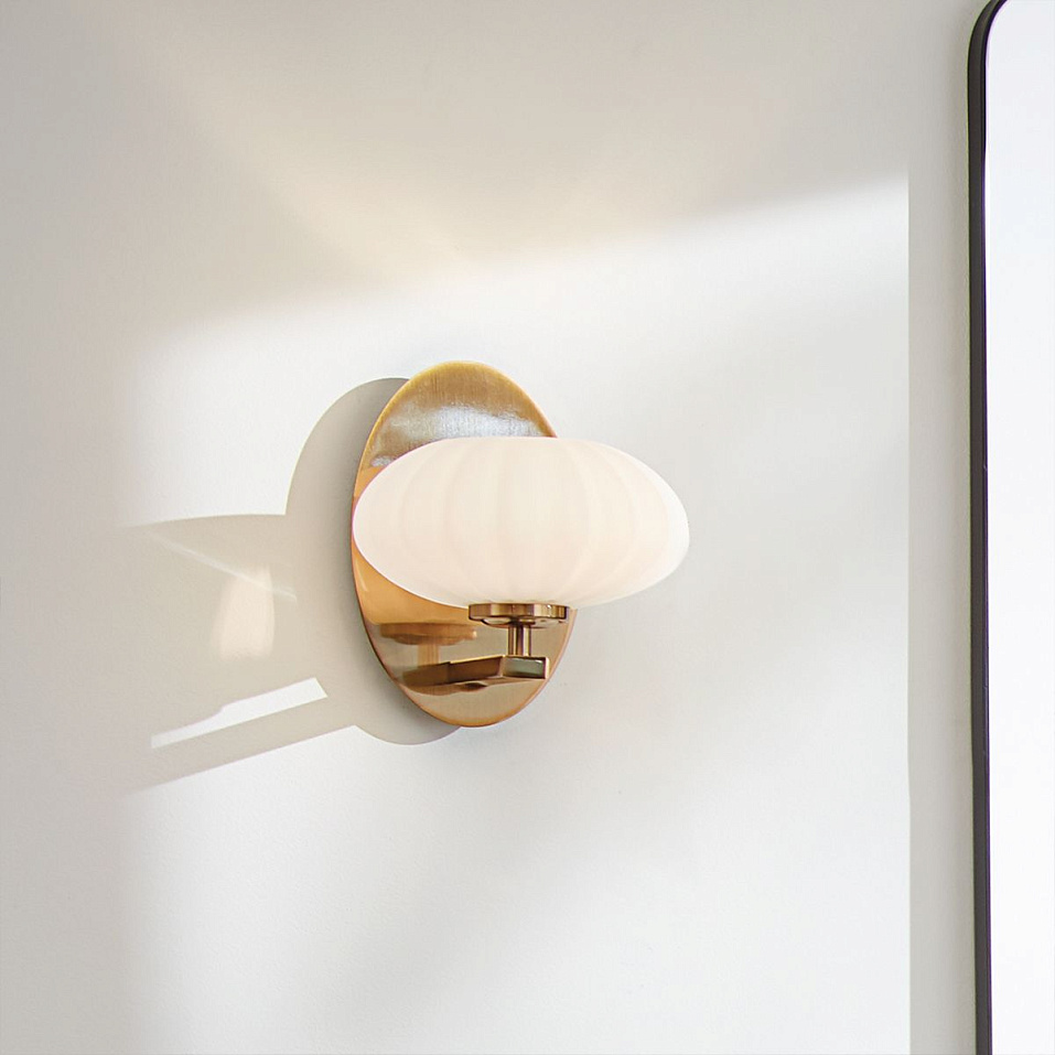 QN-PIM1-FXG PIM Fox Gold /Opal white// настенный G9 LED 1х3  х   