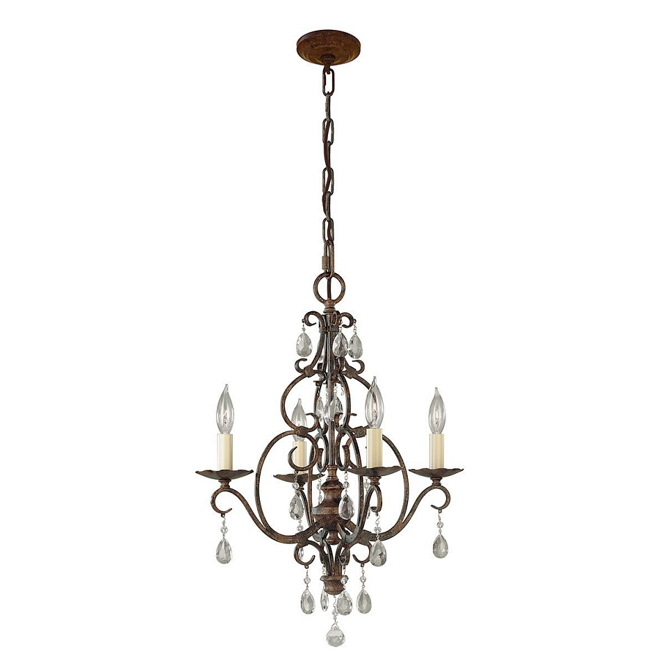 FE-CHATEAU4 CHATEAU Mocha Bronze/// подвесной E14 4х60  х   