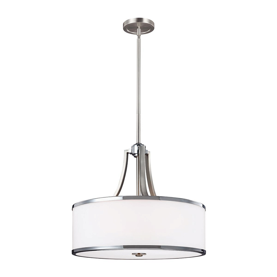FE-PROSPECT-PARK-4P PROSPECT PARK Satin Nickel with Chrome /Opal white// подвесной E27 4х60  х   