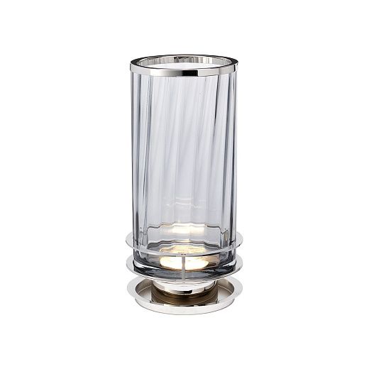 QN-ARNO-SMOKE-PN ARNO Polished Nickel/Smoked tint glass// настольный GX-53 1х9  х  QN-ARNO-SMOKE-PN