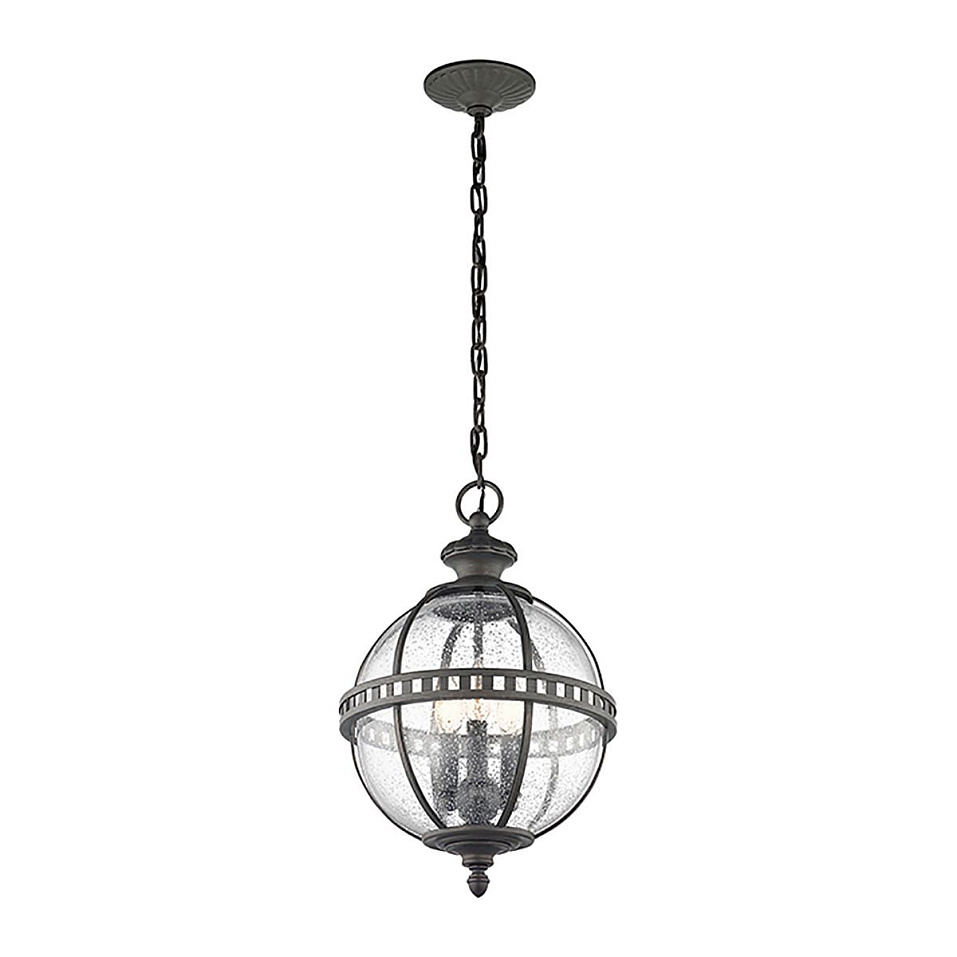 KL-HALLERON-8M HALLERON black grey/clear glass// подвесной E14 3х60  х   