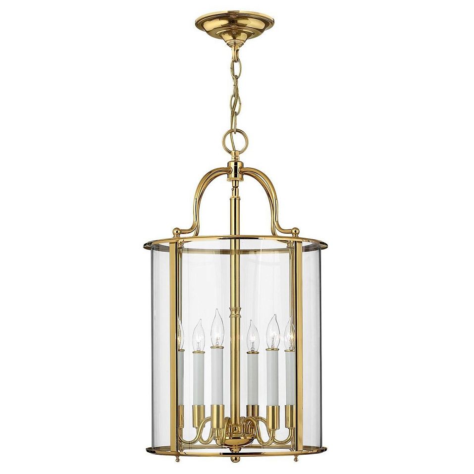 HK-GENTRY-P-L-PB GENTRY Polished Brass /Clear// подвесной E14 6х60  х   
