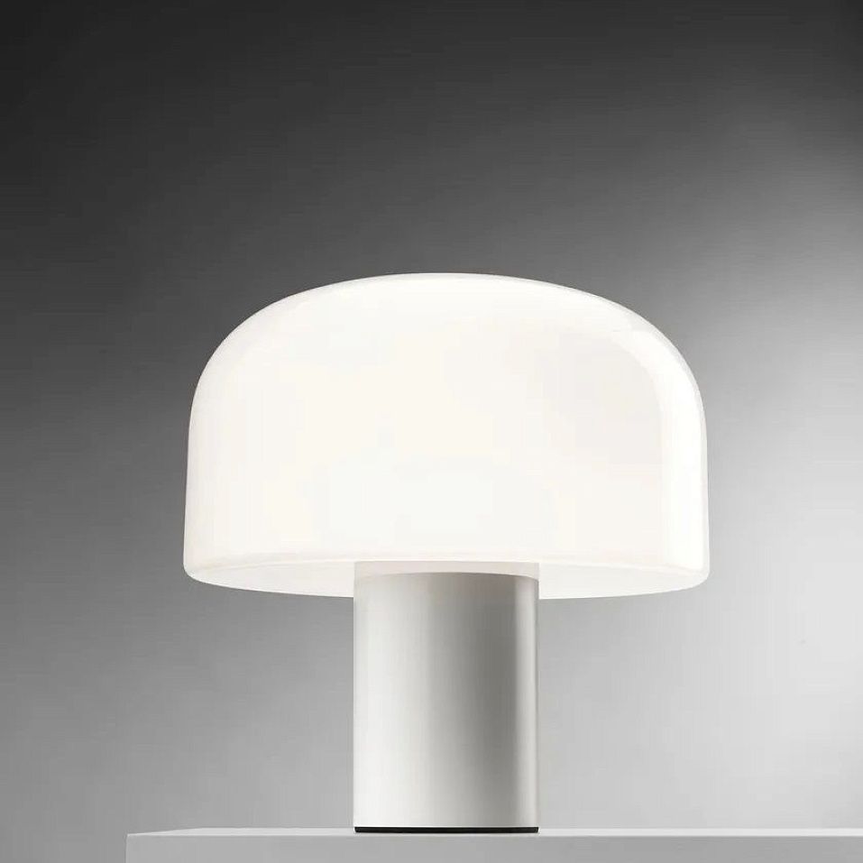 F1074009 BELLHOP GLASS WHITE/WHITE// настольный LED 1х15  х   